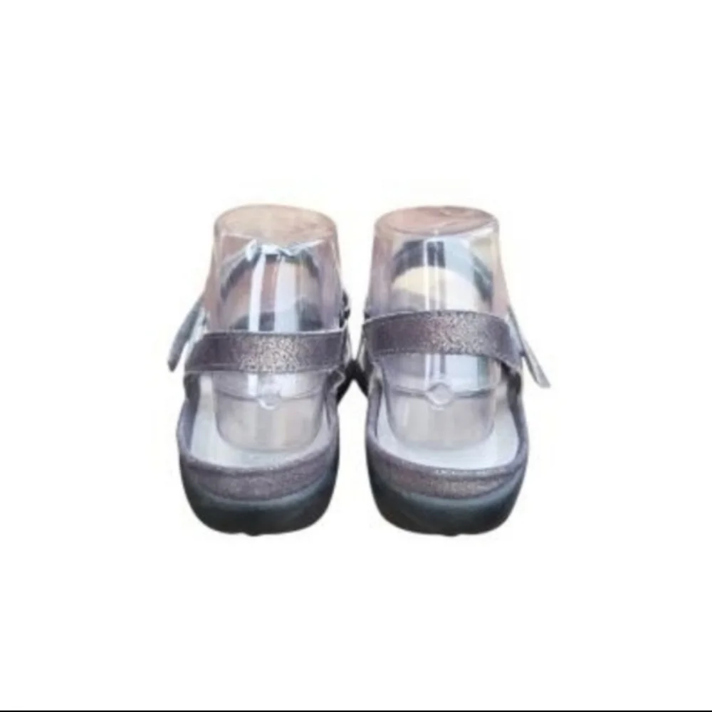 39 NAOT Arataki Gray Shimmer Slingback Flat Sandal Clog Loafer Women 8 to 8.5 - Picture 11 of 16